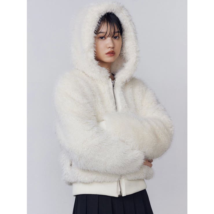 フードフェイクファーブルゾン[品番：MKSW0066913]｜EMODA（エモダ）の