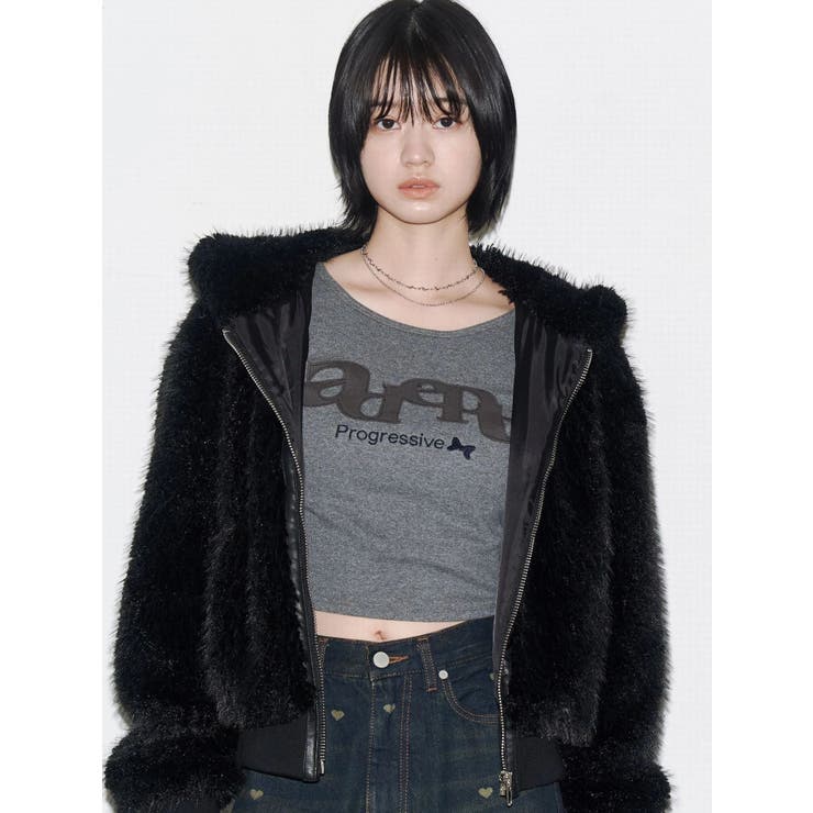 フードフェイクファーブルゾン[品番：MKSW0066913]｜EMODA（エモダ）の