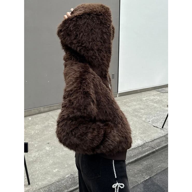 フードフェイクファーブルゾン | EMODA | 詳細画像3 