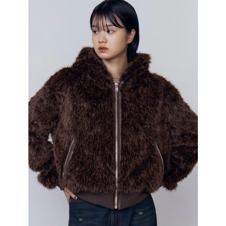 フードフェイクファーブルゾン[品番：MKSW0066913]｜EMODA（エモダ）の