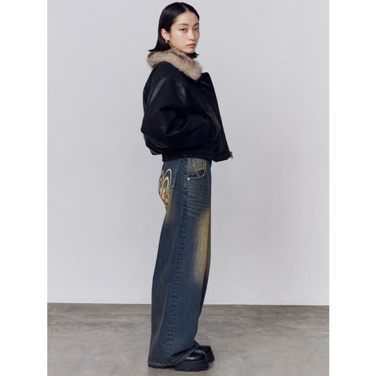 フェイクレザーブルゾン | EMODA | 詳細画像17 