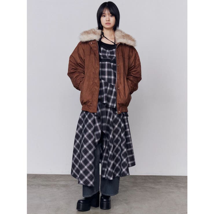 フェイクレザーブルゾン | EMODA | 詳細画像21 