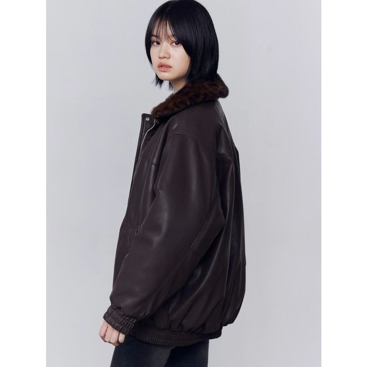 フェイクレザーブルゾン | EMODA | 詳細画像28 