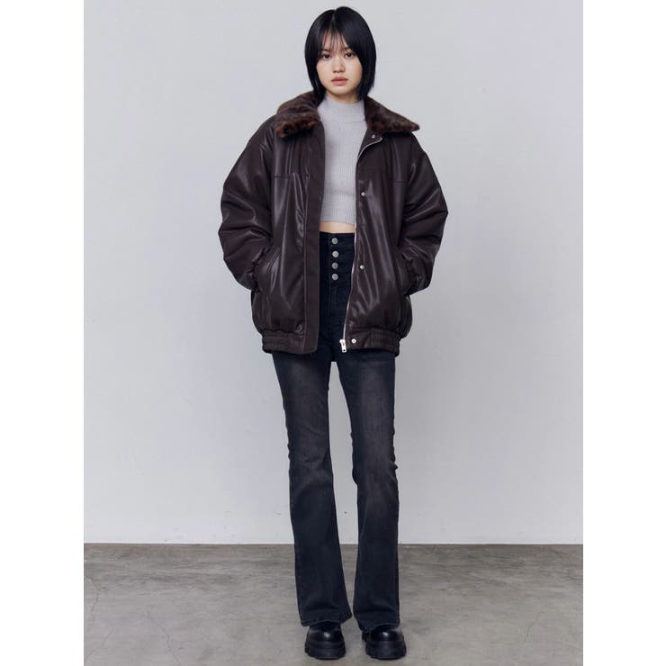 フェイクレザーブルゾン | EMODA | 詳細画像29 