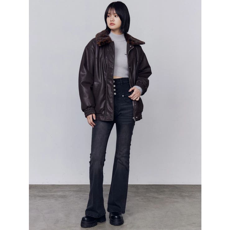 フェイクレザーブルゾン | EMODA | 詳細画像30 
