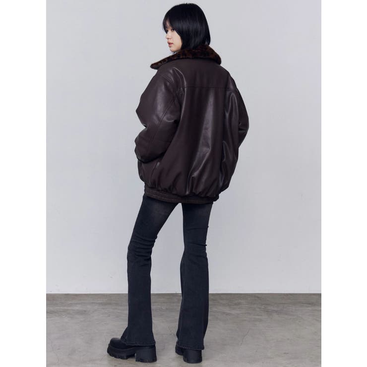 フェイクレザーブルゾン | EMODA | 詳細画像31 