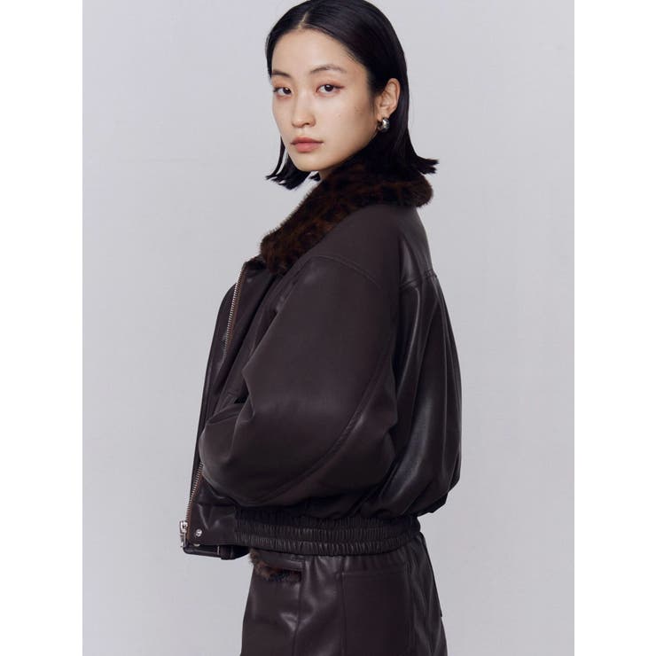 フェイクレザーブルゾン | EMODA | 詳細画像33 