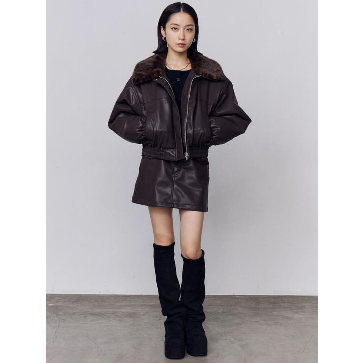 フェイクレザーブルゾン | EMODA | 詳細画像35 