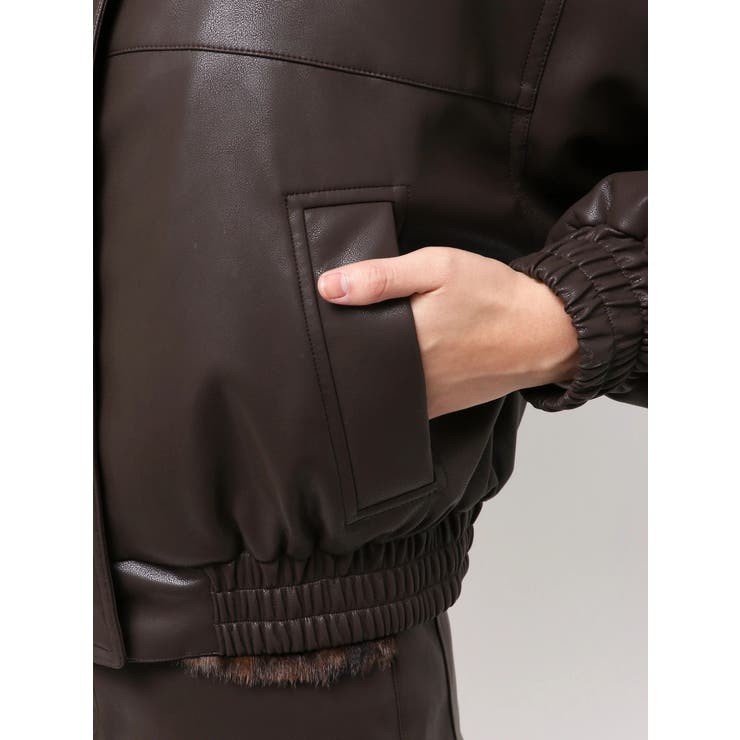 フェイクレザーブルゾン | EMODA | 詳細画像43 