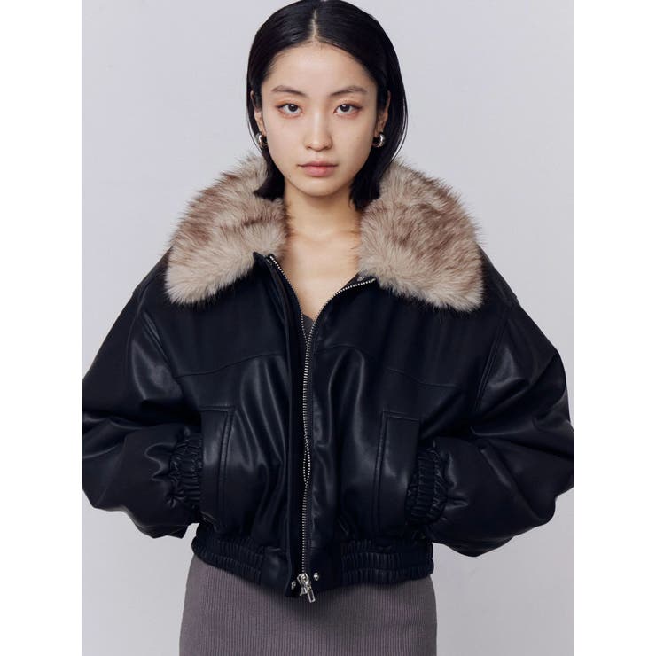フェイクレザーブルゾン | EMODA | 詳細画像8 