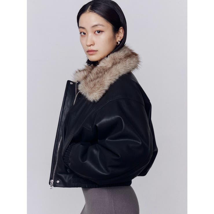 フェイクレザーブルゾン | EMODA | 詳細画像9 