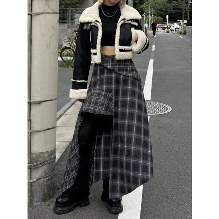 ショートフェイクムートンブルゾン | EMODA | 詳細画像17 