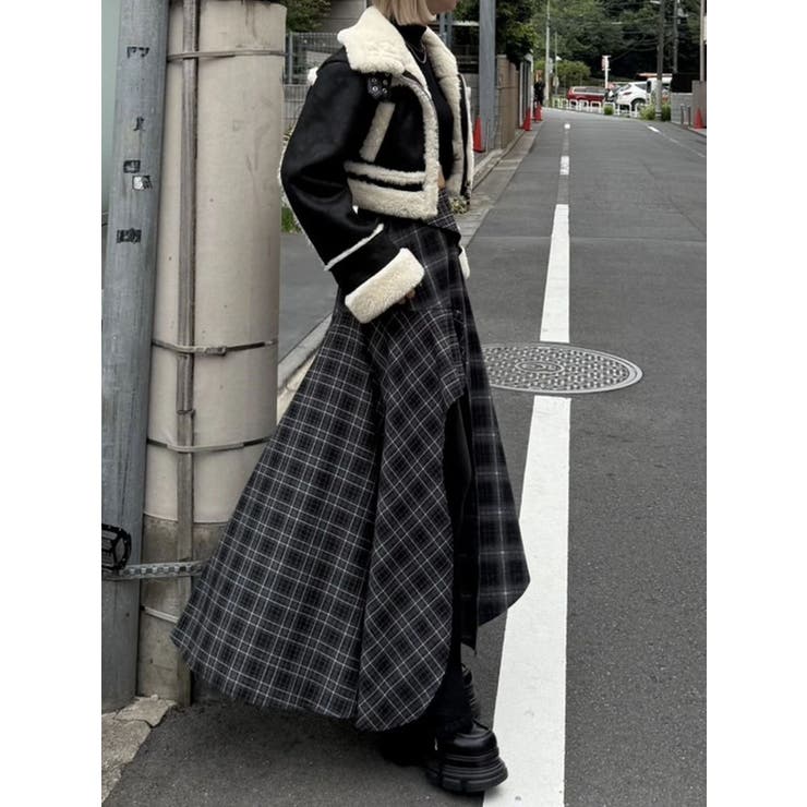 ショートフェイクムートンブルゾン | EMODA | 詳細画像18 