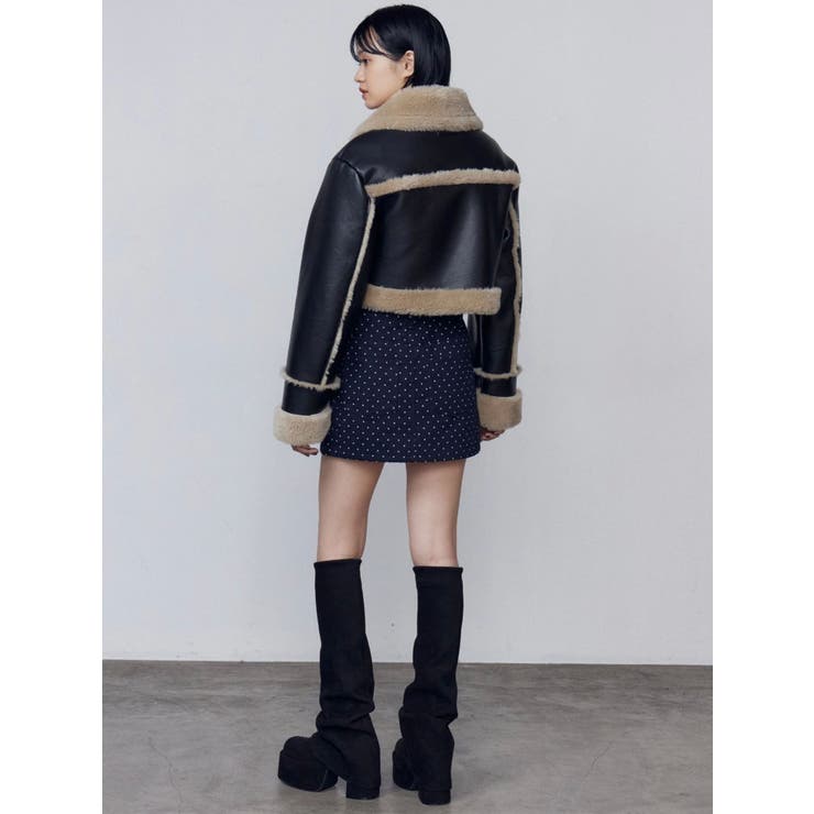 ショートフェイクムートンブルゾン | EMODA | 詳細画像29 