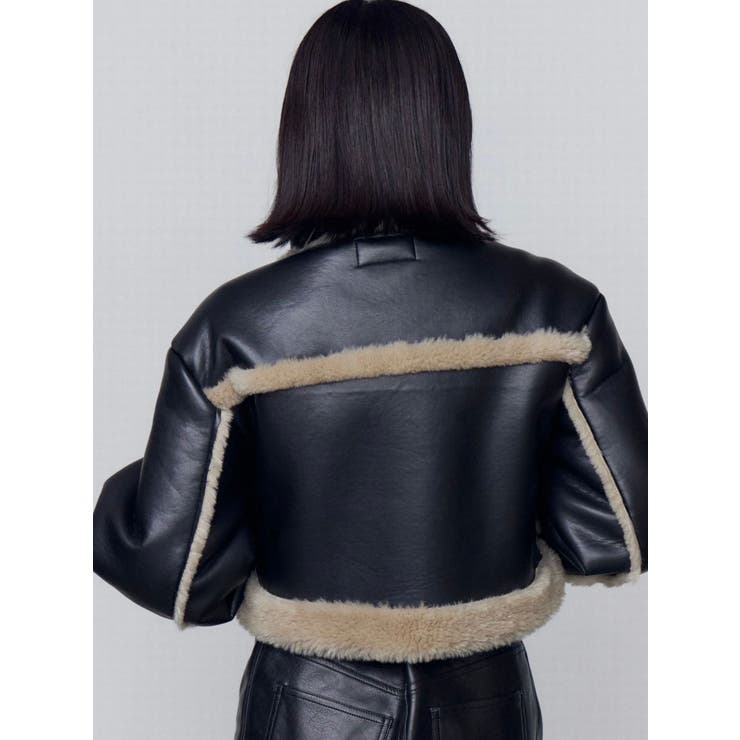 ショートフェイクムートンブルゾン | EMODA | 詳細画像31 