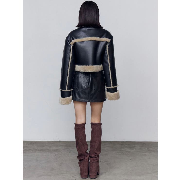 ショートフェイクムートンブルゾン | EMODA | 詳細画像35 