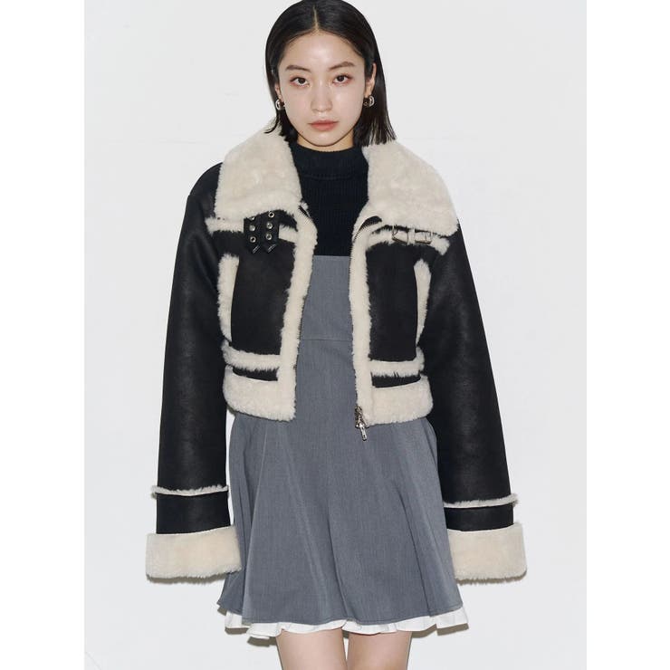 ショートフェイクムートンブルゾン | EMODA | 詳細画像41 
