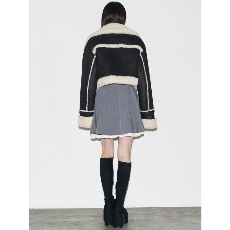 ショートフェイクムートンブルゾン | EMODA | 詳細画像45 