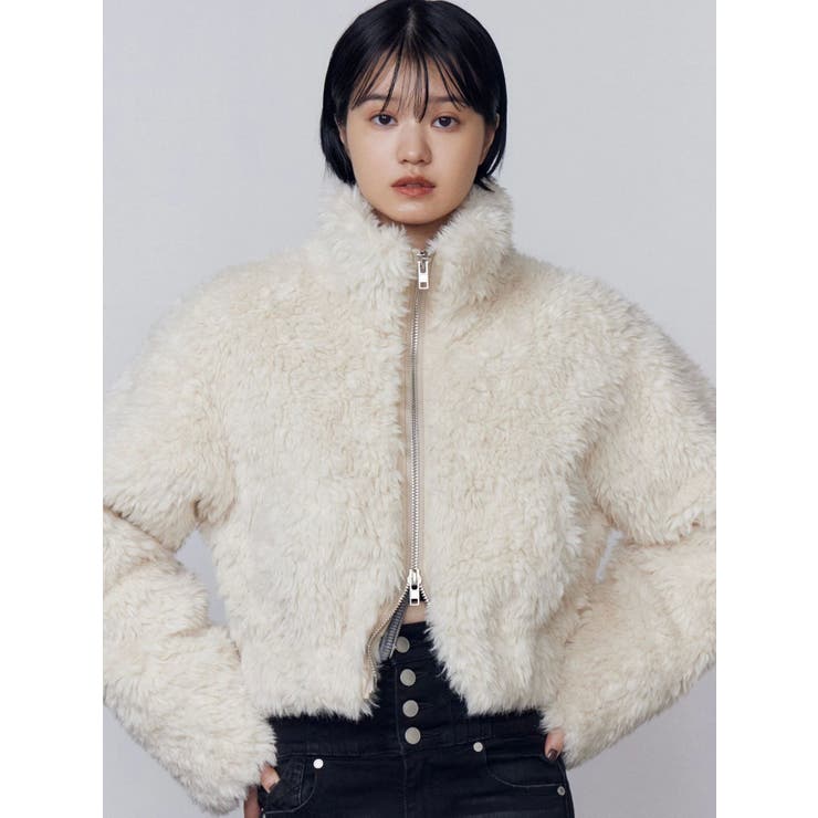 シングルミニボアブルゾン[品番：MKSW0066937]｜EMODA（エモダ）の