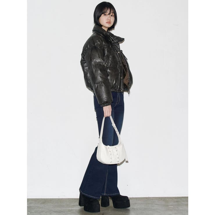 リボンパッファーダウンブルゾン | EMODA | 詳細画像39 