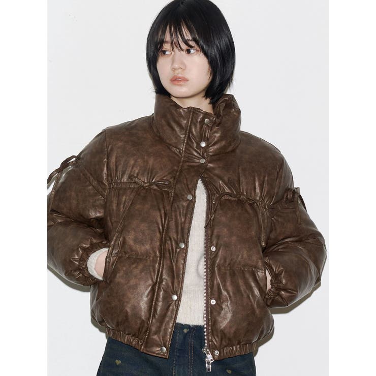 リボンパッファーダウンブルゾン | EMODA | 詳細画像41 