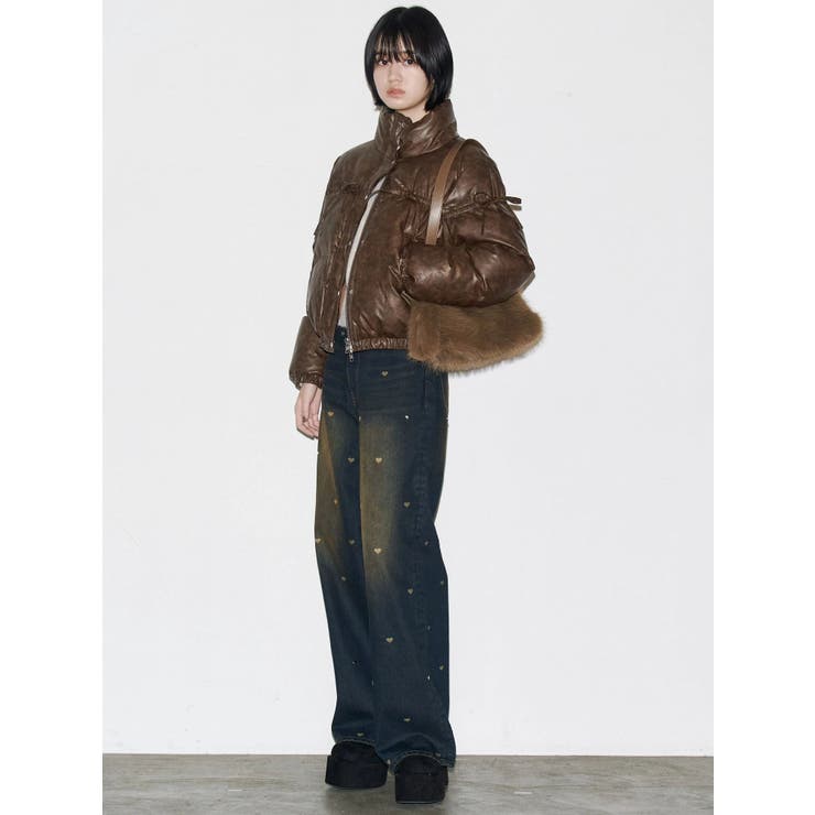 リボンパッファーダウンブルゾン | EMODA | 詳細画像44 