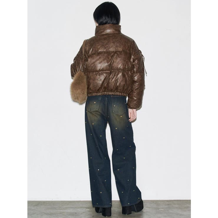 リボンパッファーダウンブルゾン | EMODA | 詳細画像45 