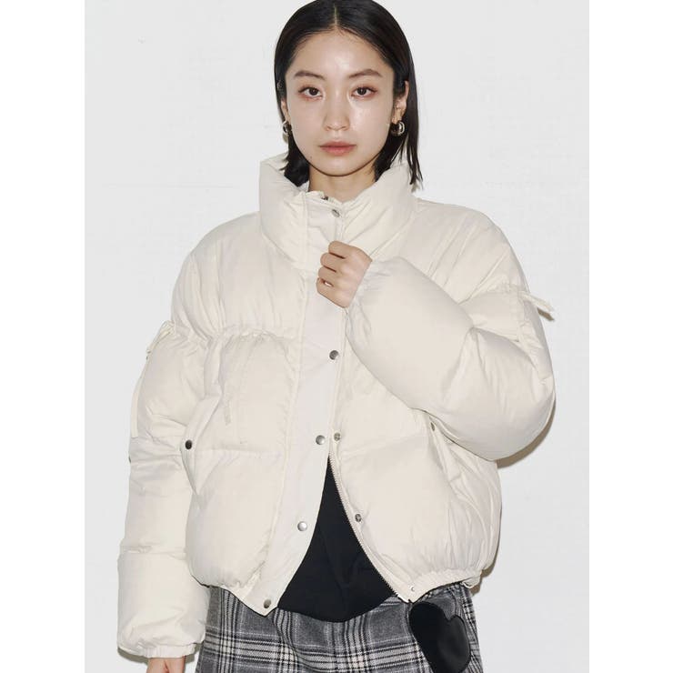 リボンパッファーダウンブルゾン | EMODA | 詳細画像47 