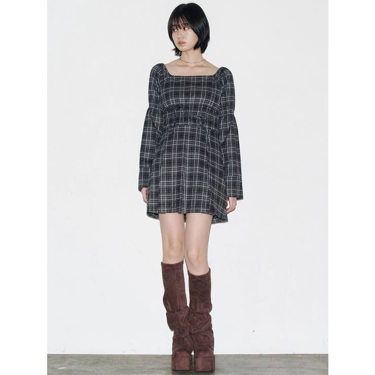 2WAYショルダーギャザーワンピース | EMODA | 詳細画像10 