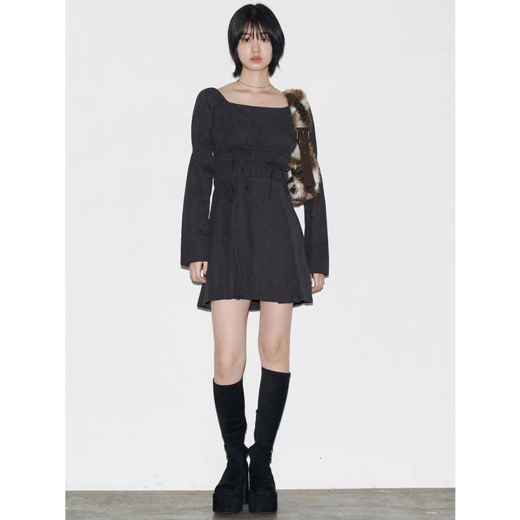 2WAYショルダーギャザーワンピース | EMODA | 詳細画像15 