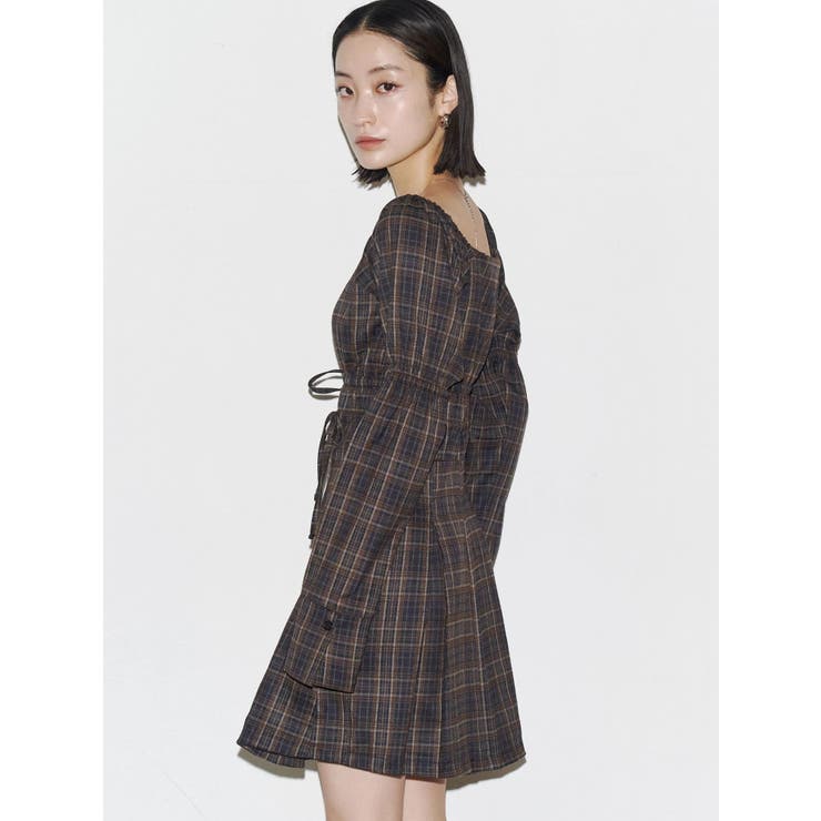 2WAYショルダーギャザーワンピース | EMODA | 詳細画像3 