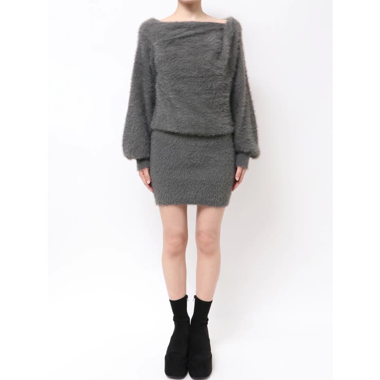 シャギードレープミニワンピース | EMODA | 詳細画像25 