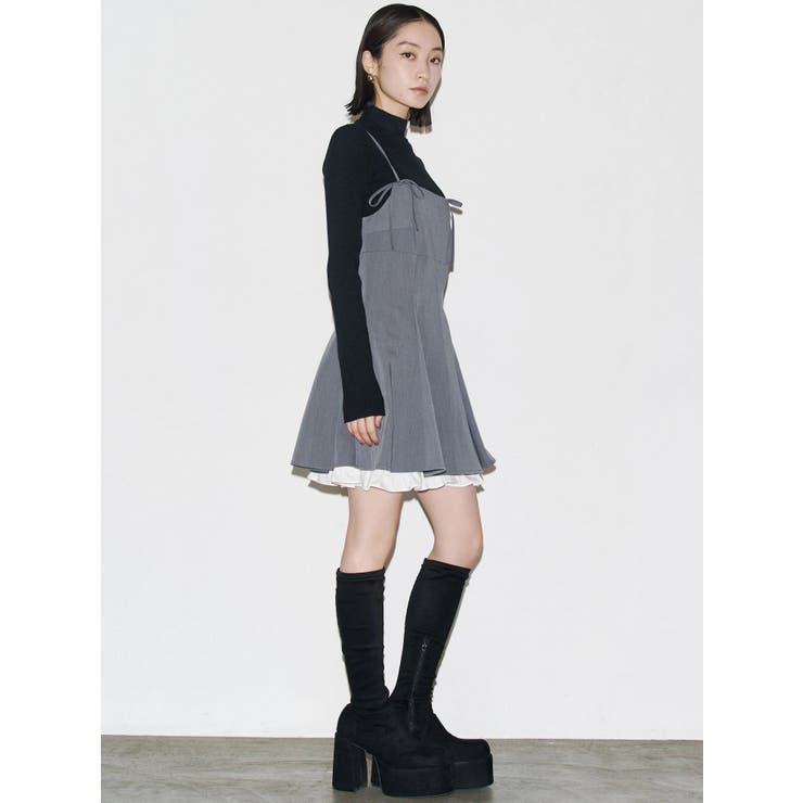 ヘムレイヤードフレアミニワンピース | EMODA | 詳細画像13 