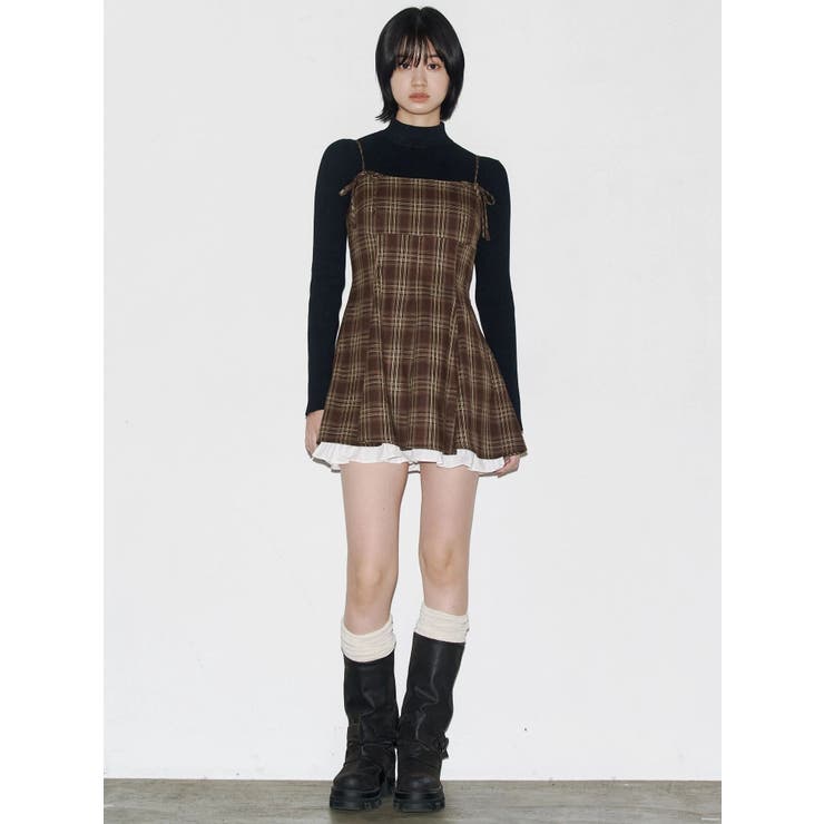 ヘムレイヤードフレアミニワンピース | EMODA | 詳細画像19 