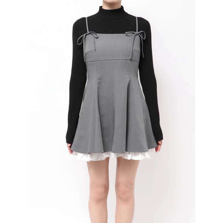 ヘムレイヤードフレアミニワンピース | EMODA | 詳細画像23 