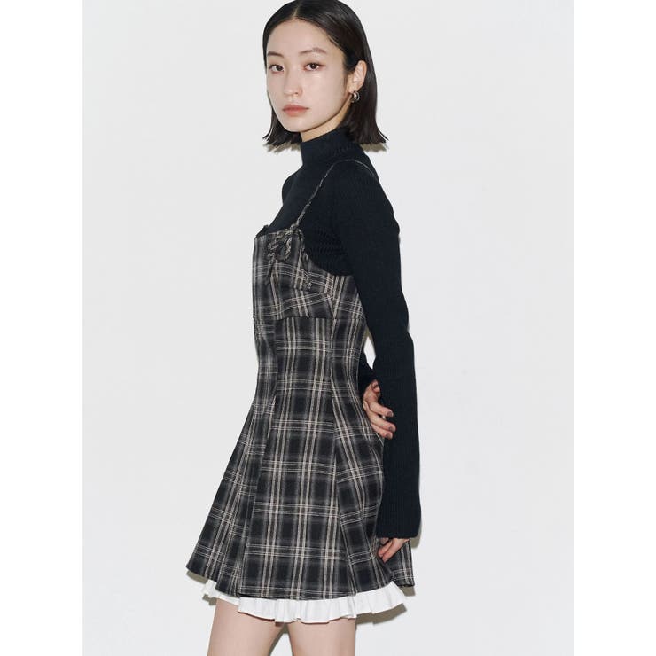 ヘムレイヤードフレアミニワンピース | EMODA | 詳細画像3 