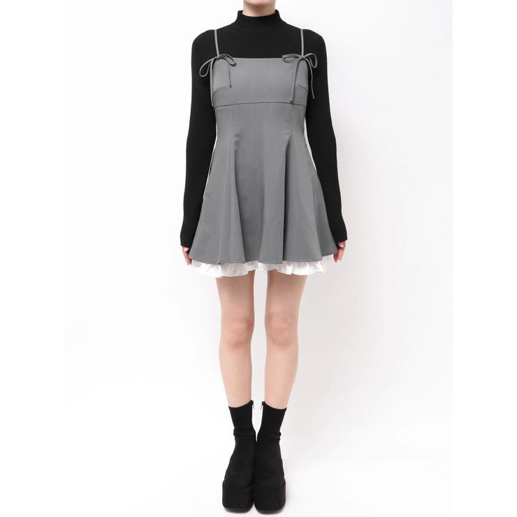 ヘムレイヤードフレアミニワンピース | EMODA | 詳細画像30 