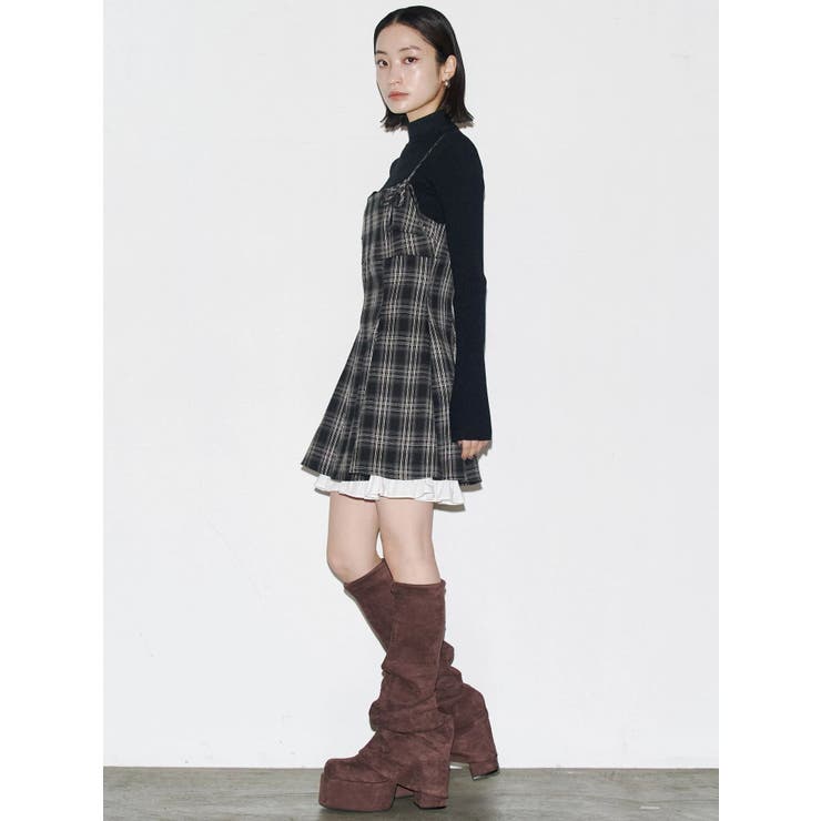 ヘムレイヤードフレアミニワンピース | EMODA | 詳細画像6 