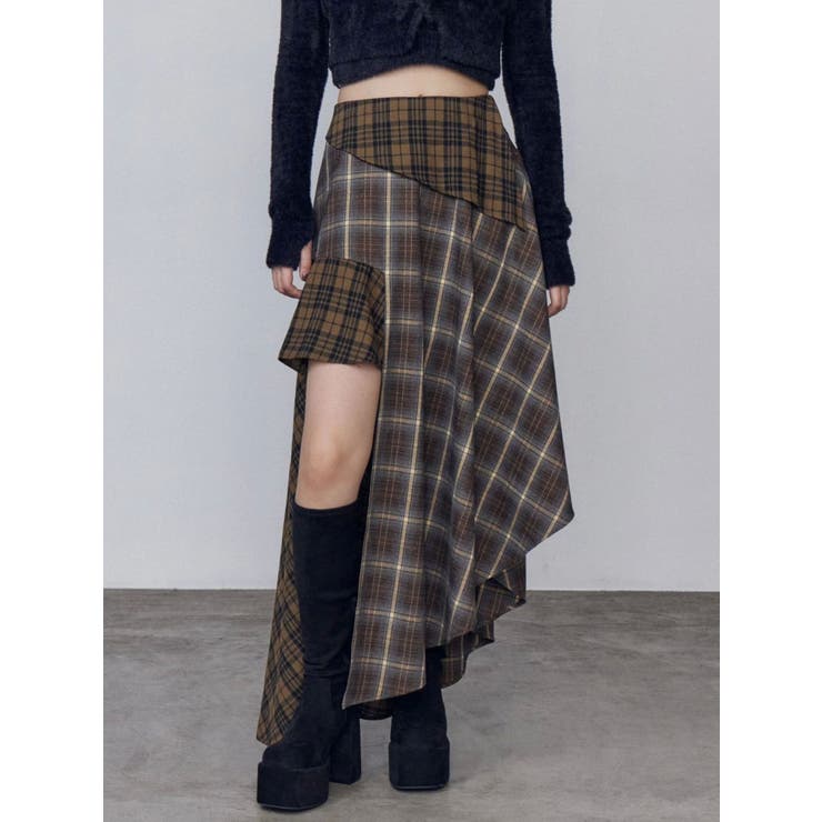 アシンメトリードッキングスカート | EMODA | 詳細画像2 