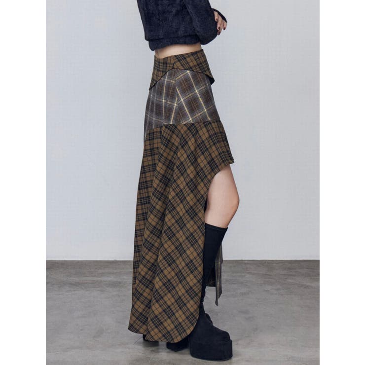 アシンメトリードッキングスカート | EMODA | 詳細画像3 