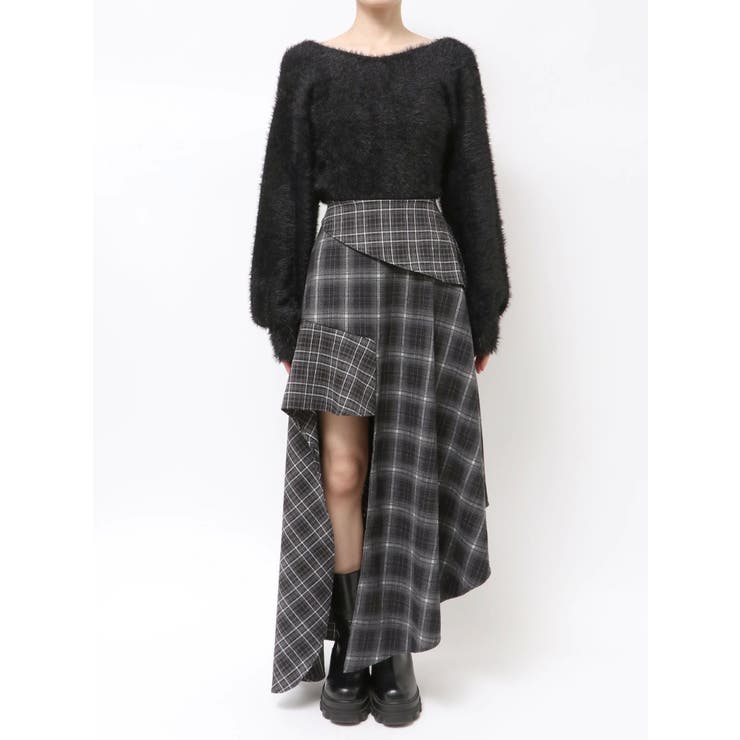 アシンメトリードッキングスカート | EMODA | 詳細画像32 