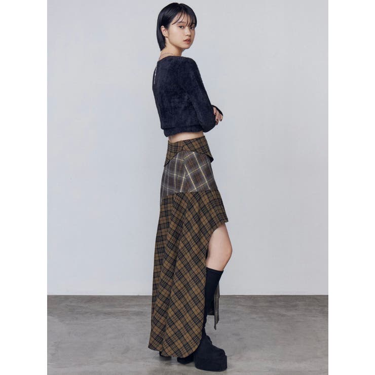 アシンメトリードッキングスカート | EMODA | 詳細画像6 