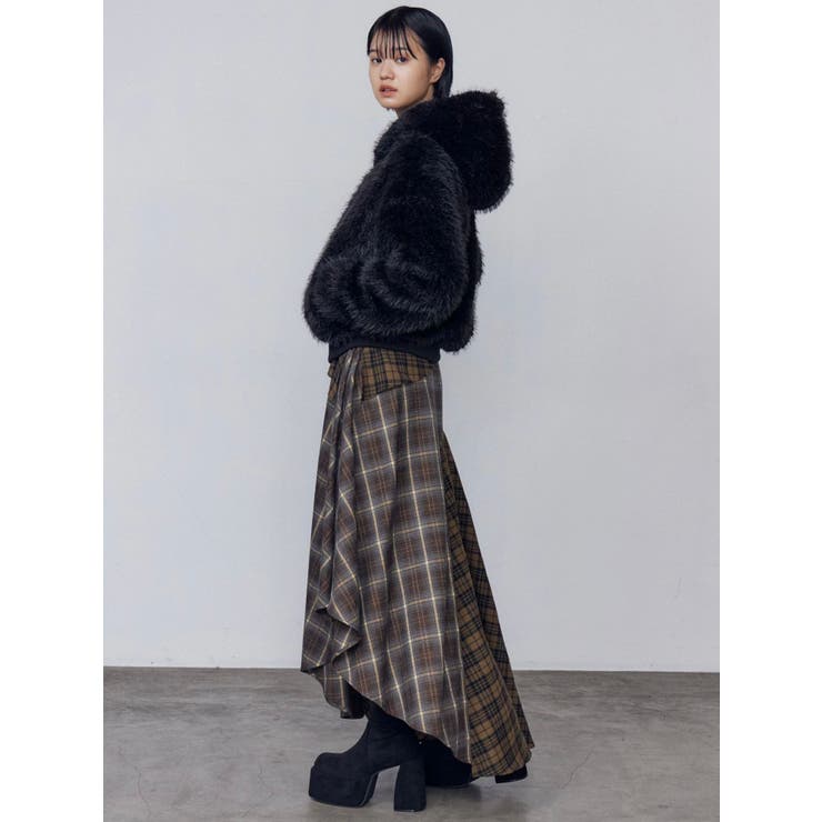 アシンメトリードッキングスカート | EMODA | 詳細画像9 