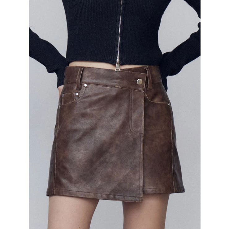 アシンメトリーラップスカート | EMODA | 詳細画像18 