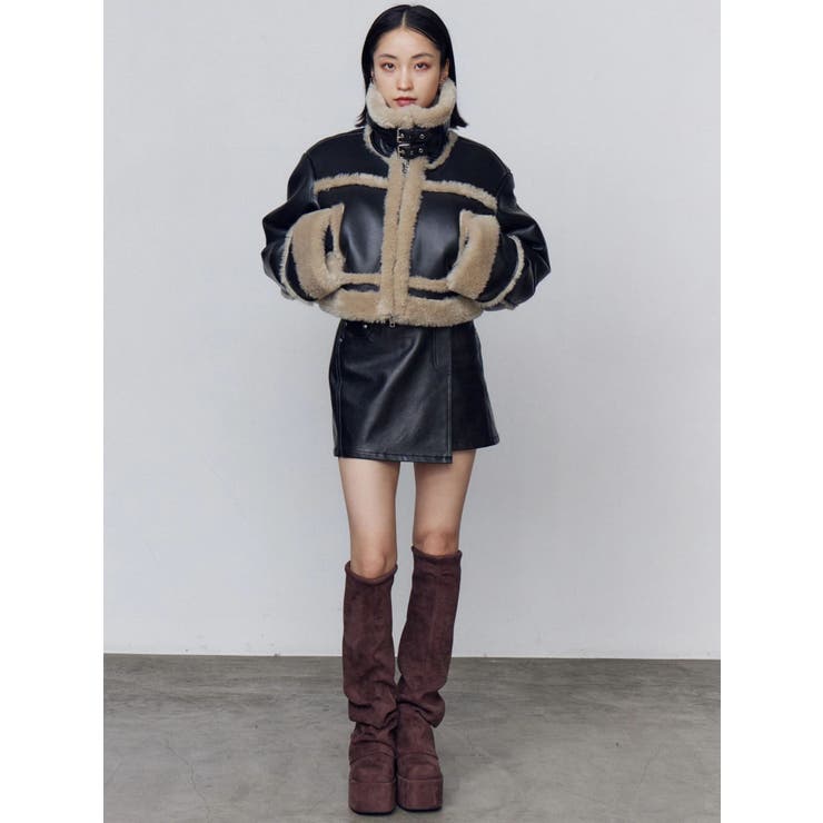 minus（−）レザー巻きスカート　あおば着用 あおばくん着用 minus(-) レザー巻きスカート コーディネート詳細