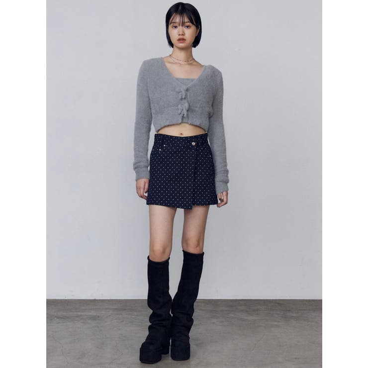 アシンメトリーラップスカート | EMODA | 詳細画像3 