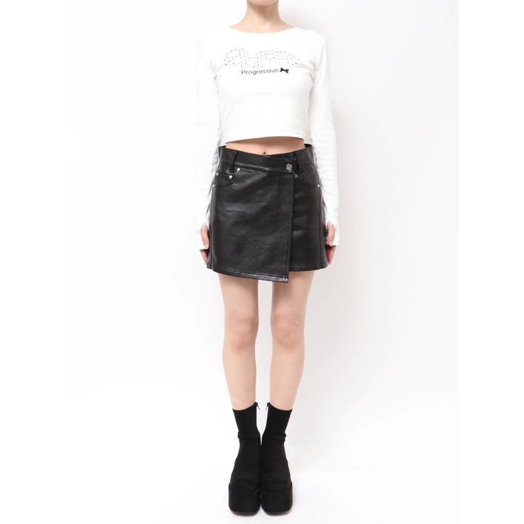 アシンメトリーラップスカート | EMODA | 詳細画像38 