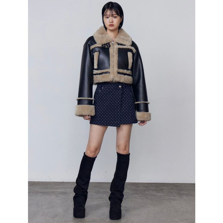 アシンメトリーラップスカート | EMODA | 詳細画像6 