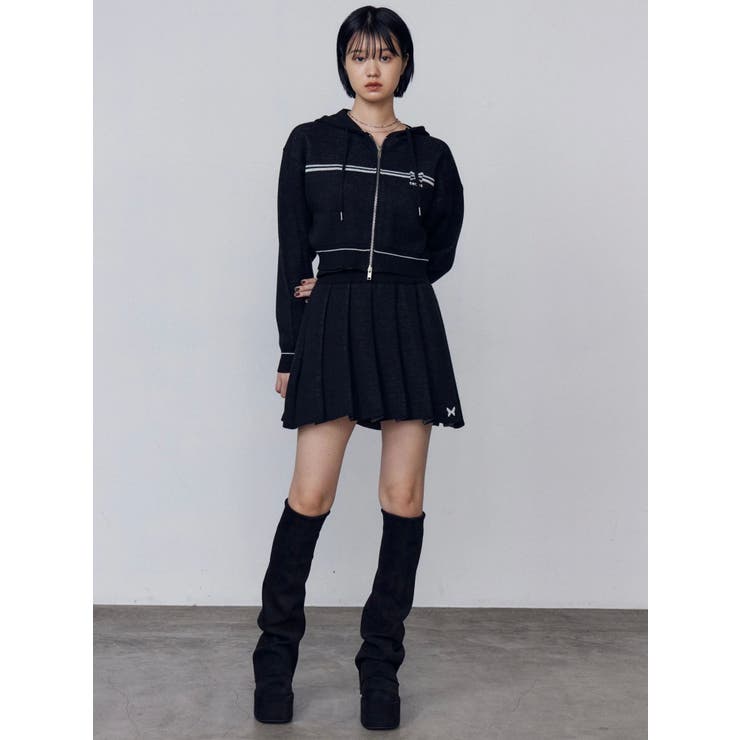 プリーツニットミニスカート | EMODA | 詳細画像5 