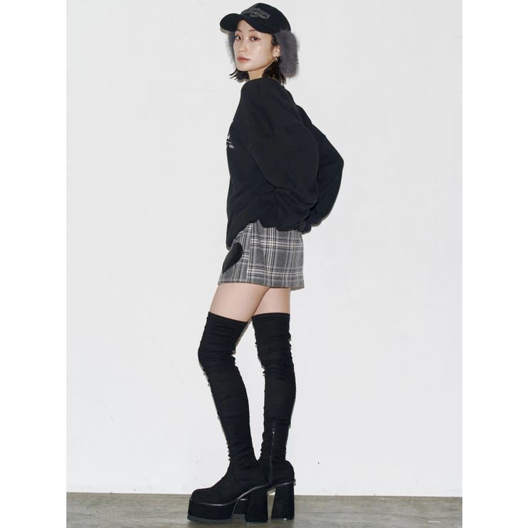 ハートパッチボックスミニスカート | EMODA | 詳細画像23 